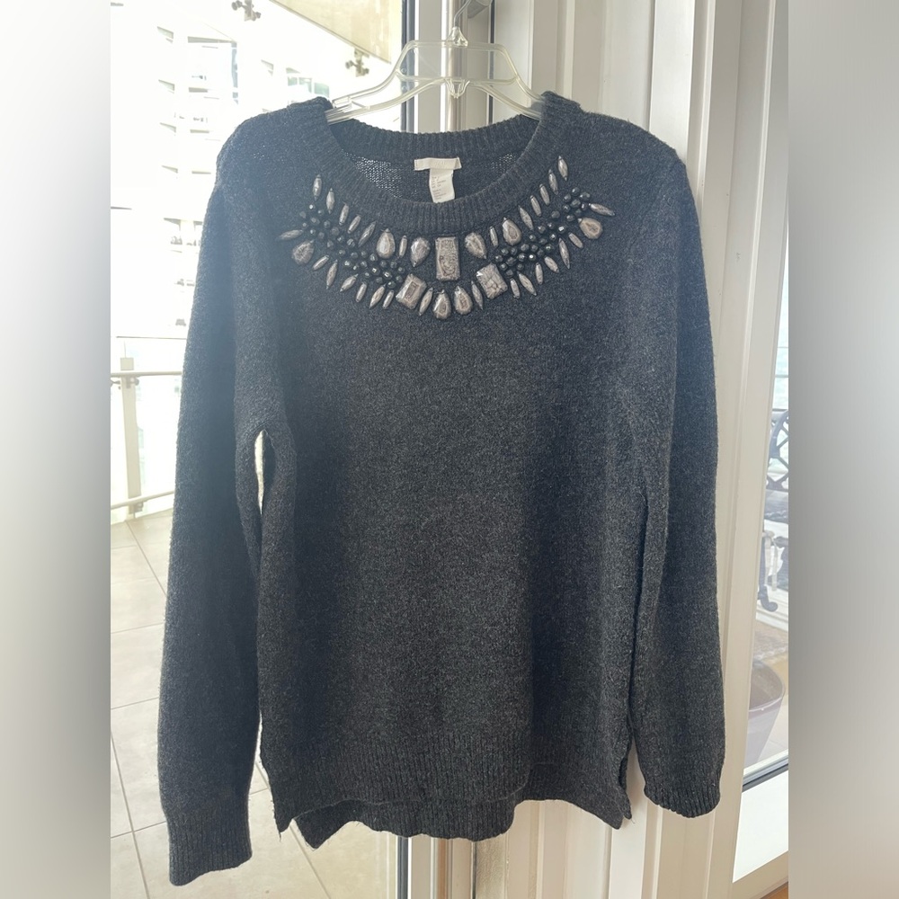 H&M oversized gray sweater